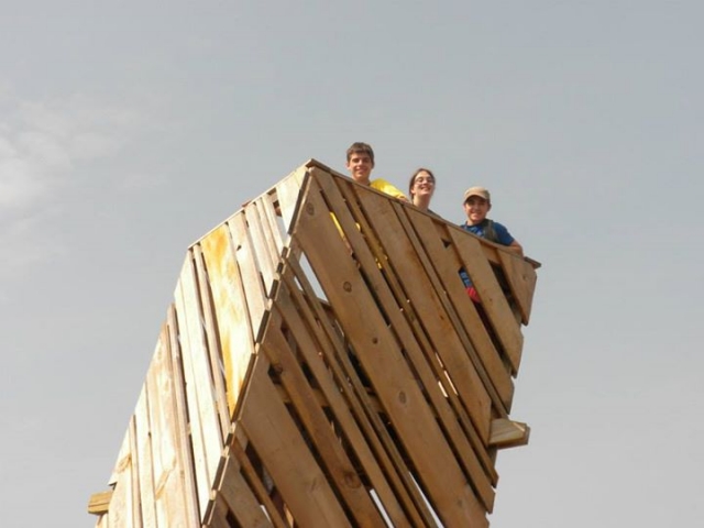 en lo alto de la torre